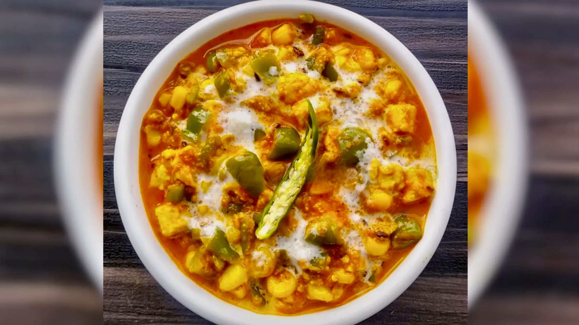 Corn capsicum sabzi