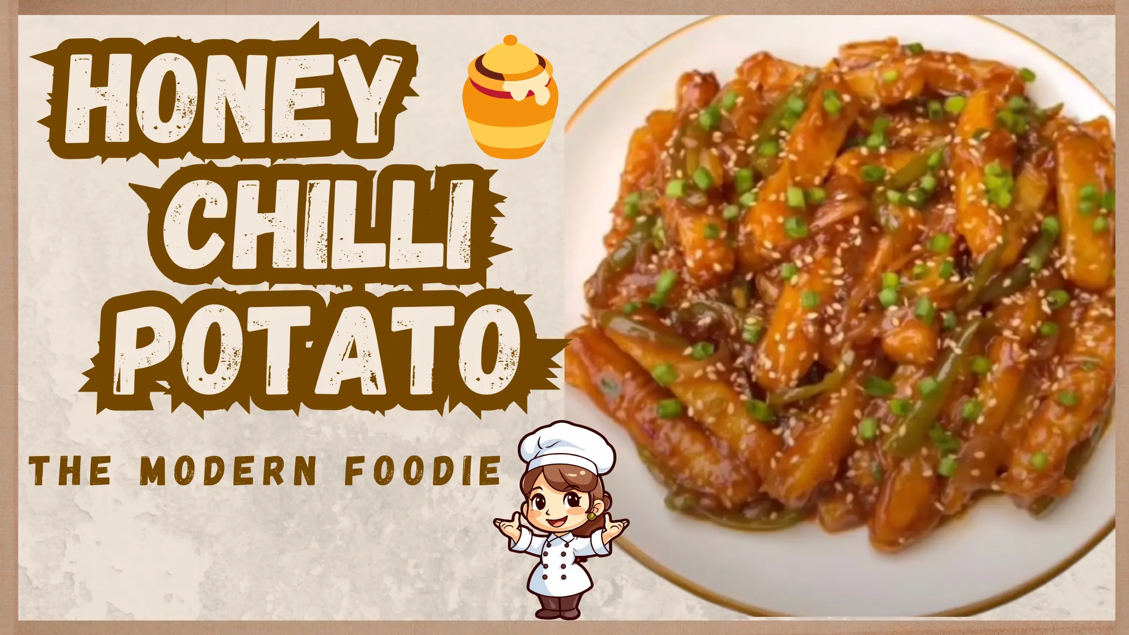 Honey chilli potato